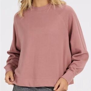 Vuori Pink sunnyside pullover Crewneck  and shorts set